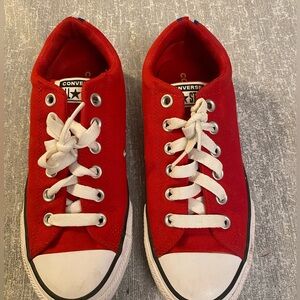 Converse All Star sneakers Red and White Size 5 excellent condition